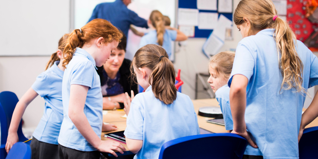 School cleaning with strict hygiene standards